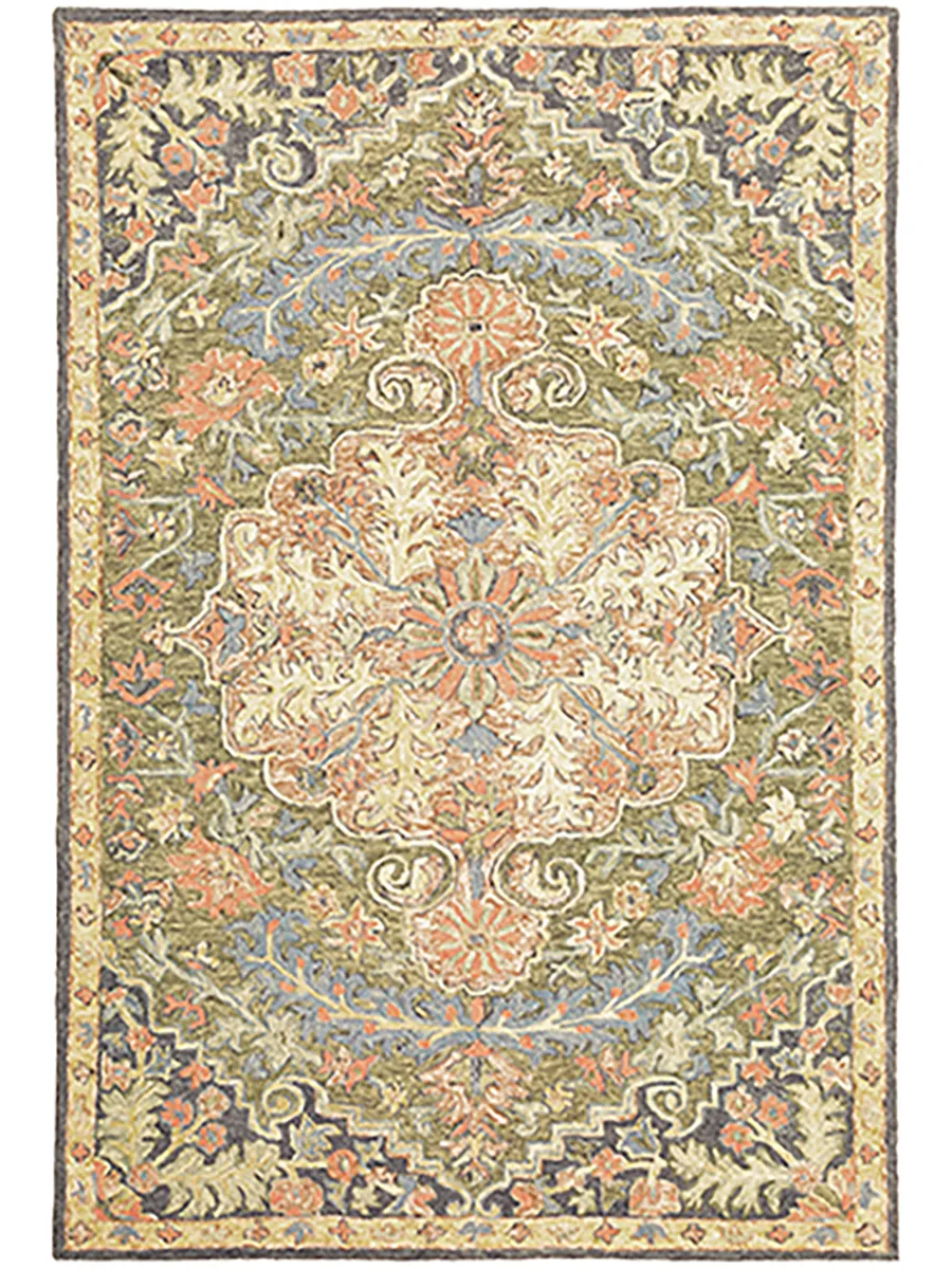 Alfresco 5' x 8' Blue Rug