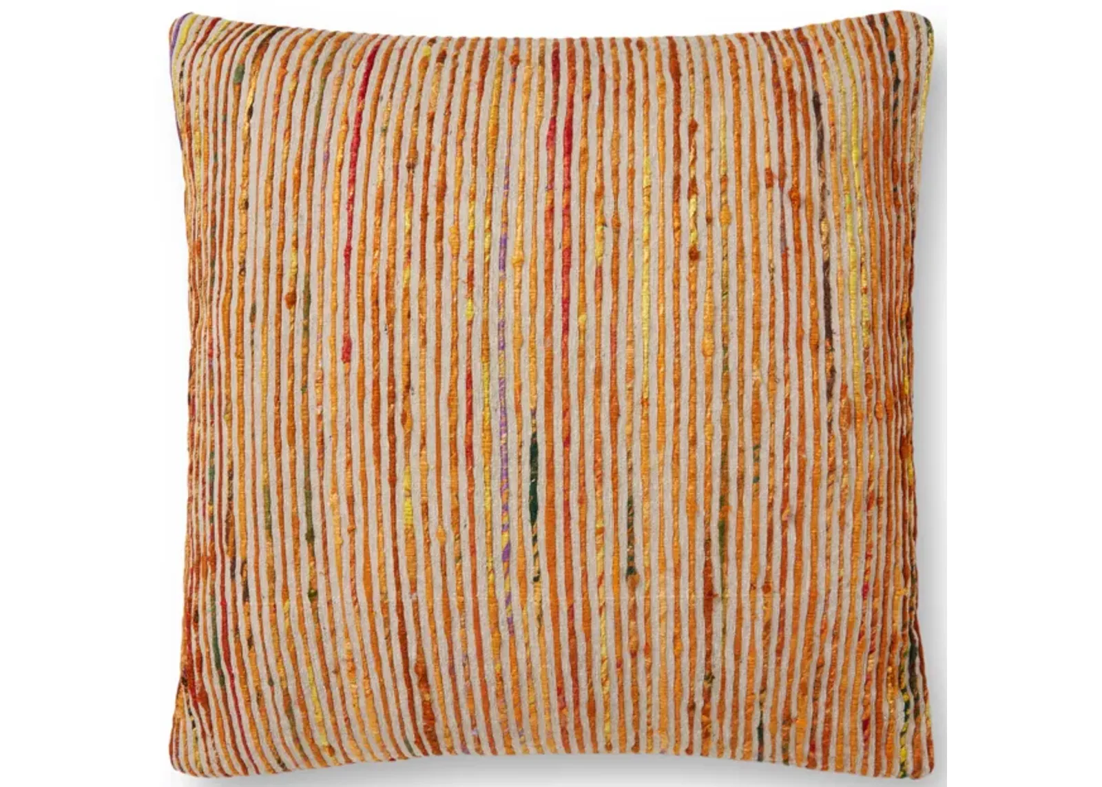 P0242 Rust/Multi 22"x22" Poly Pillow