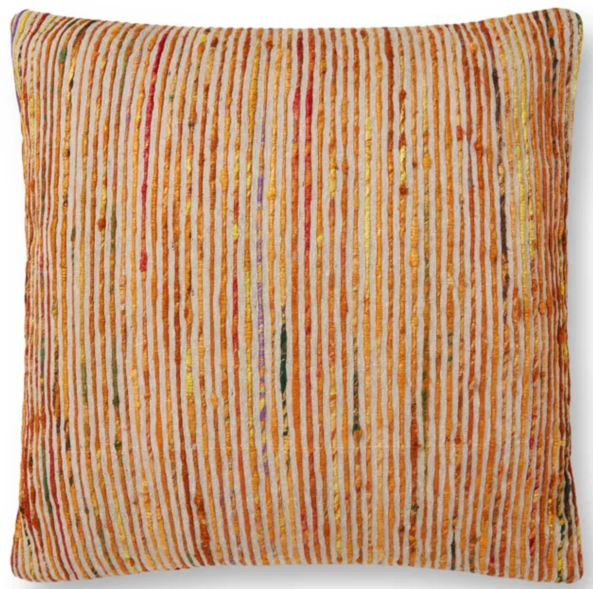 P0242 Rust/Multi 22"x22" Poly Pillow