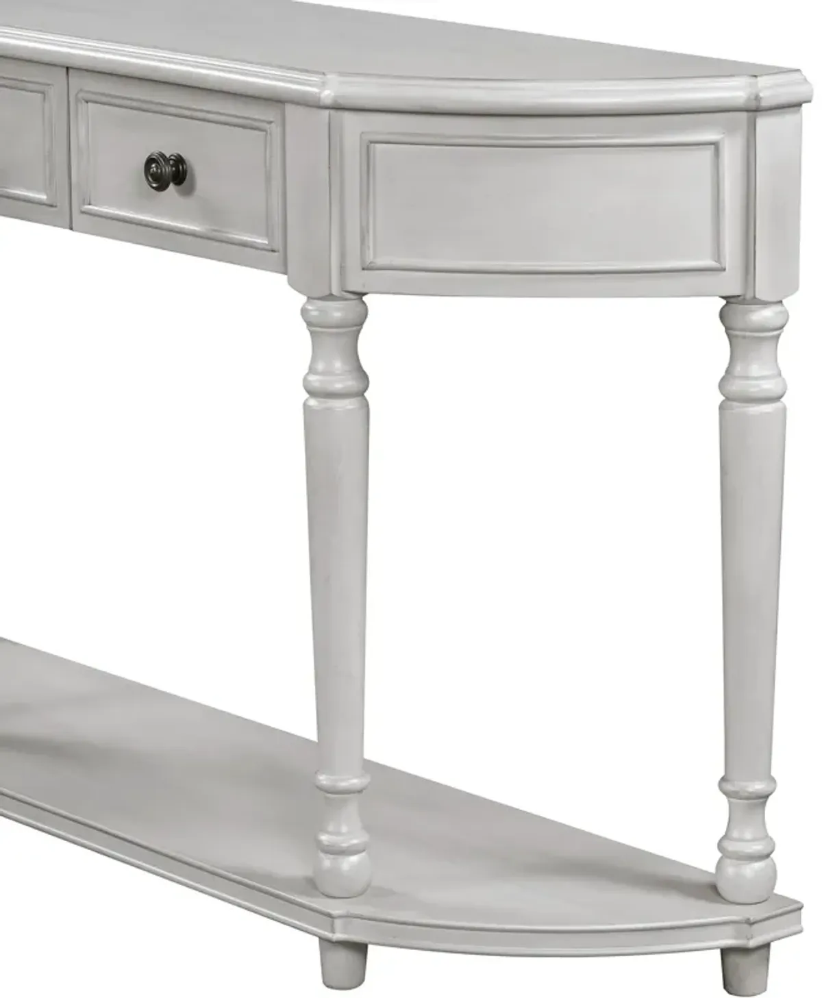 Merax Retro Circular Curved Design Console Table