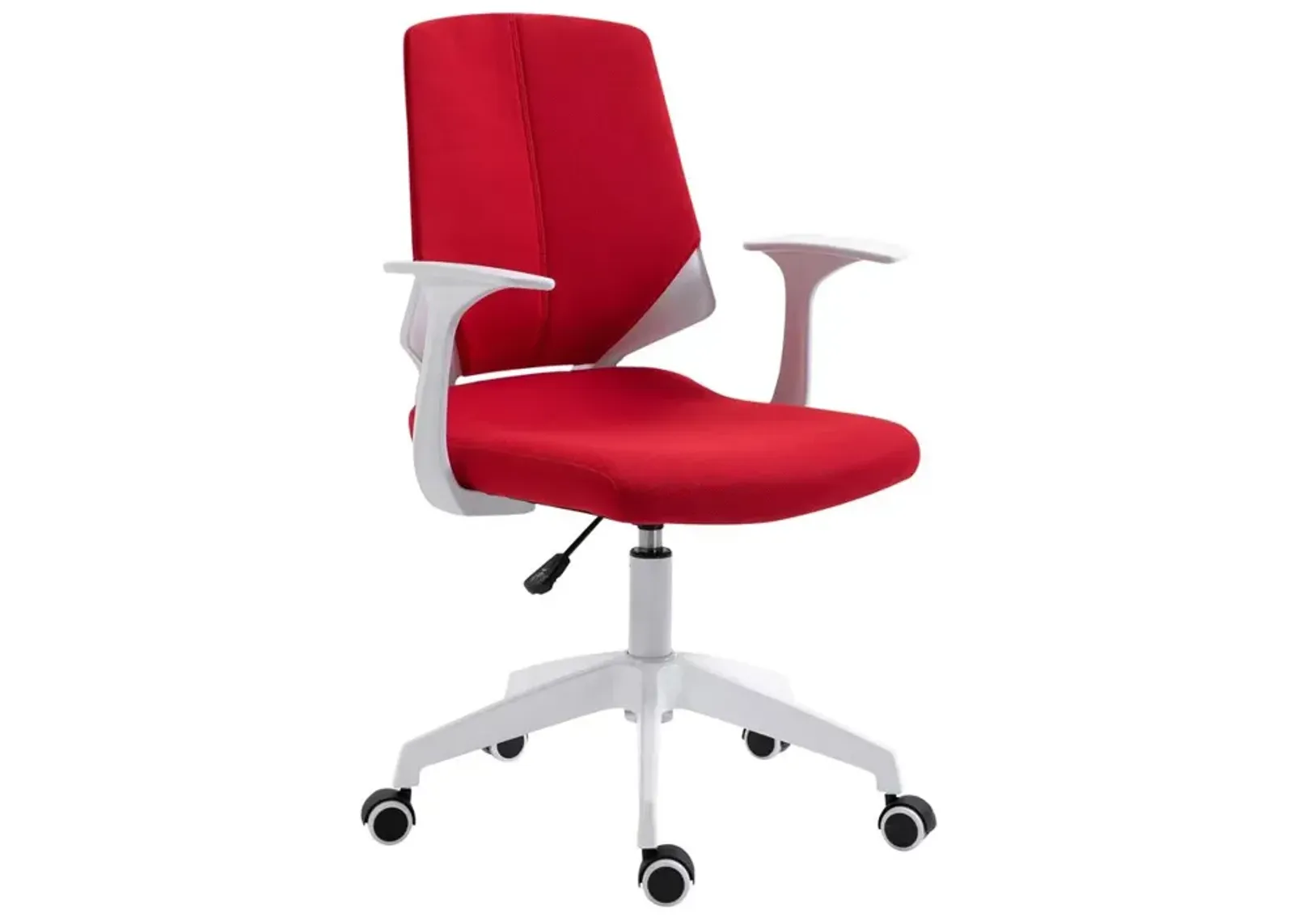 Techni Mobili Height Adjustable Mid Back Office Chair, Red