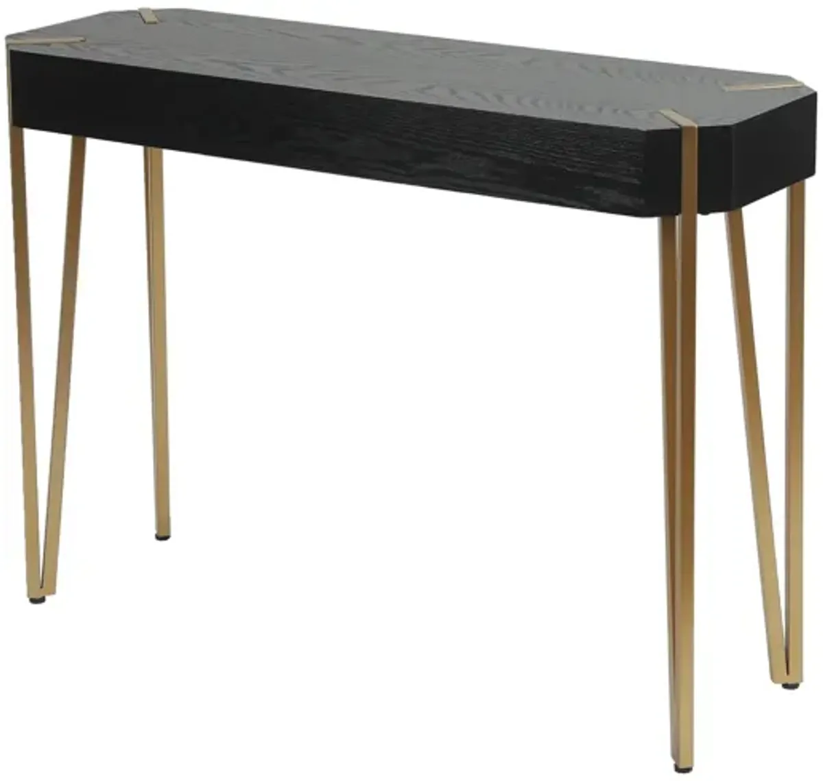 Luxen Home Wood and Metal Console Entryway Table