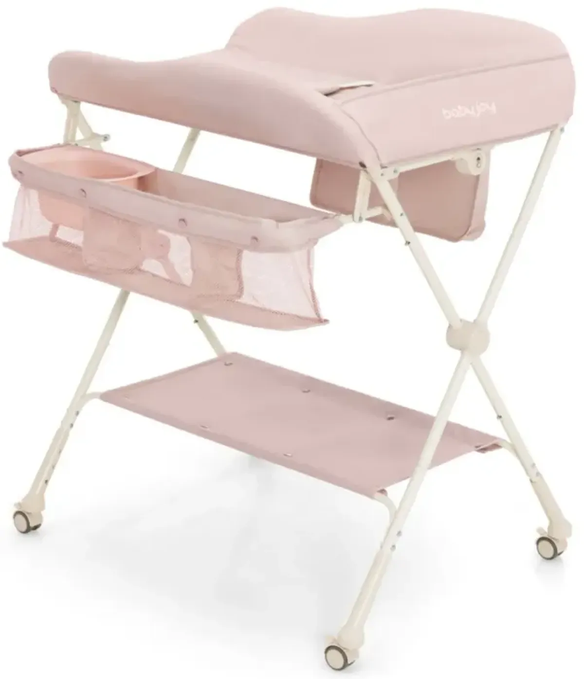Baby Changing Table on Wheels with Built-In Water Basin – Easy-Clean Design