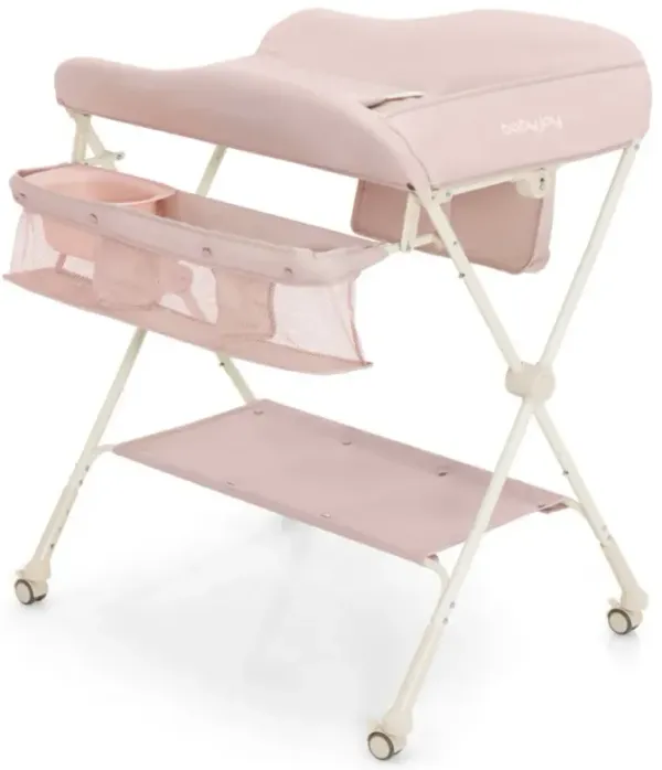 Baby Changing Table on Wheels with Built-In Water Basin – Easy-Clean Design