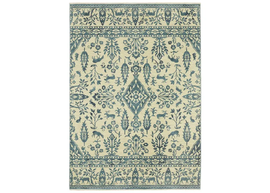 Francesca 5'3" x 7'6" Blue Rug