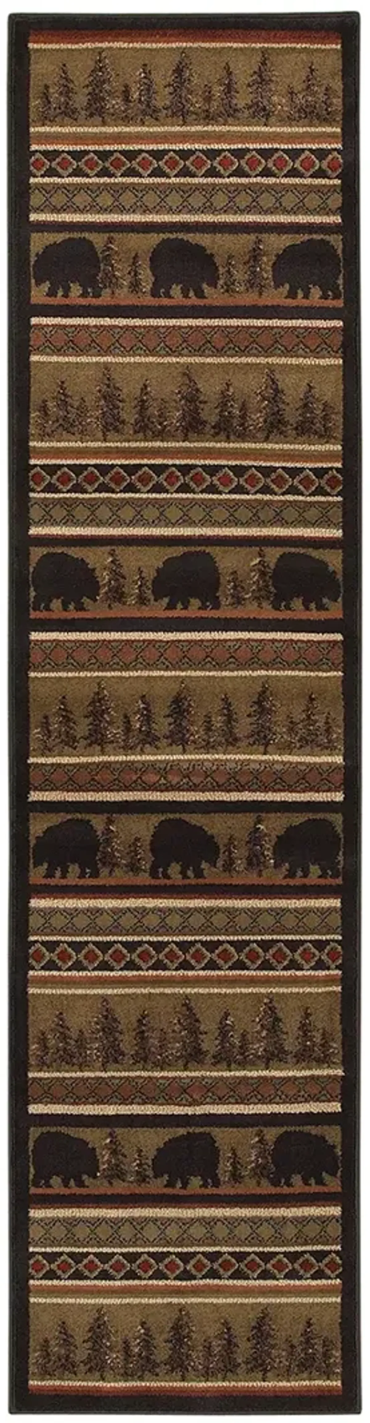 Hudson 1'10" x 7'6" Black Rug