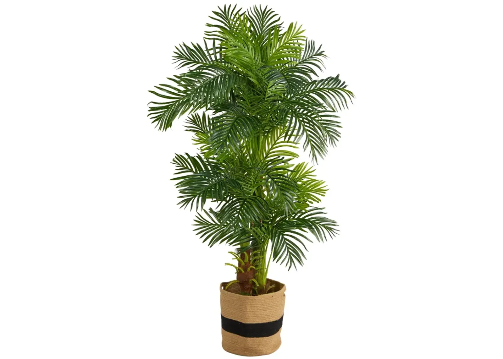 HomPlanti 6 Feet Hawaii Artificial Palm Tree in Handmade Natural Cotton Planter