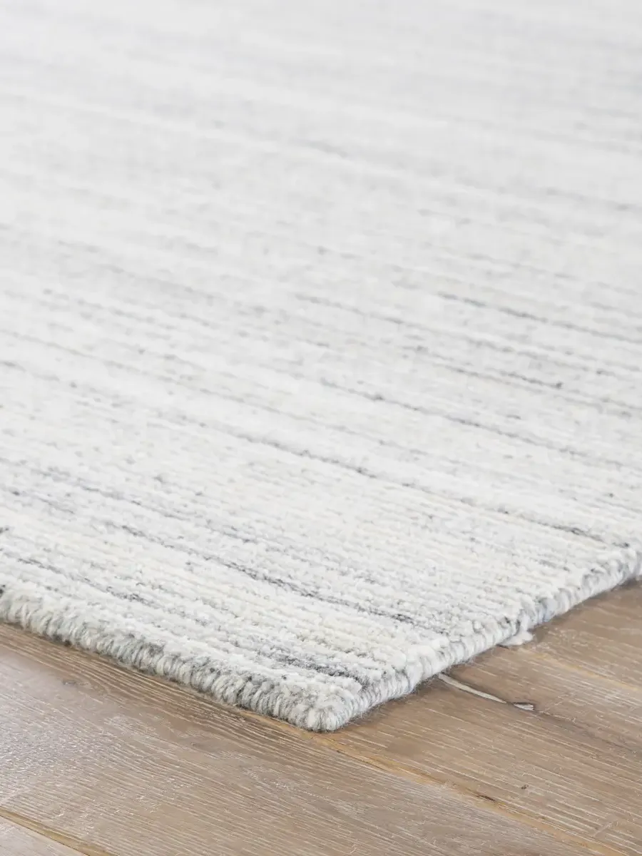 Madras Vassa White 3' x 12' Runner Rug