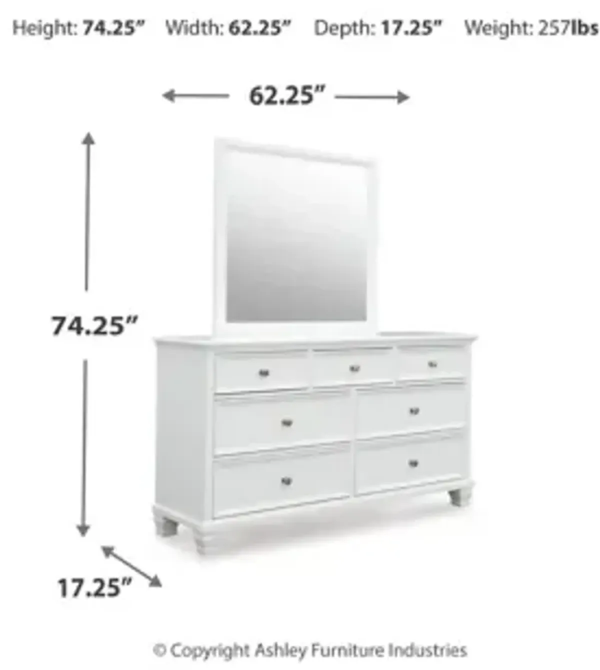 Fortman Dresser and Mirror