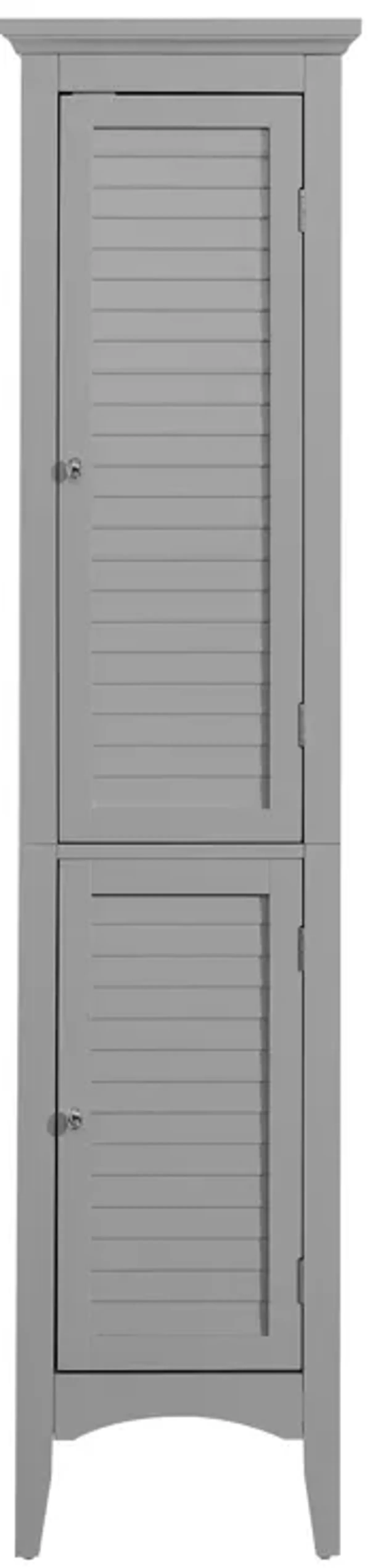 Teamson Home 63"H Glancy Linen Tower with Shutter doors