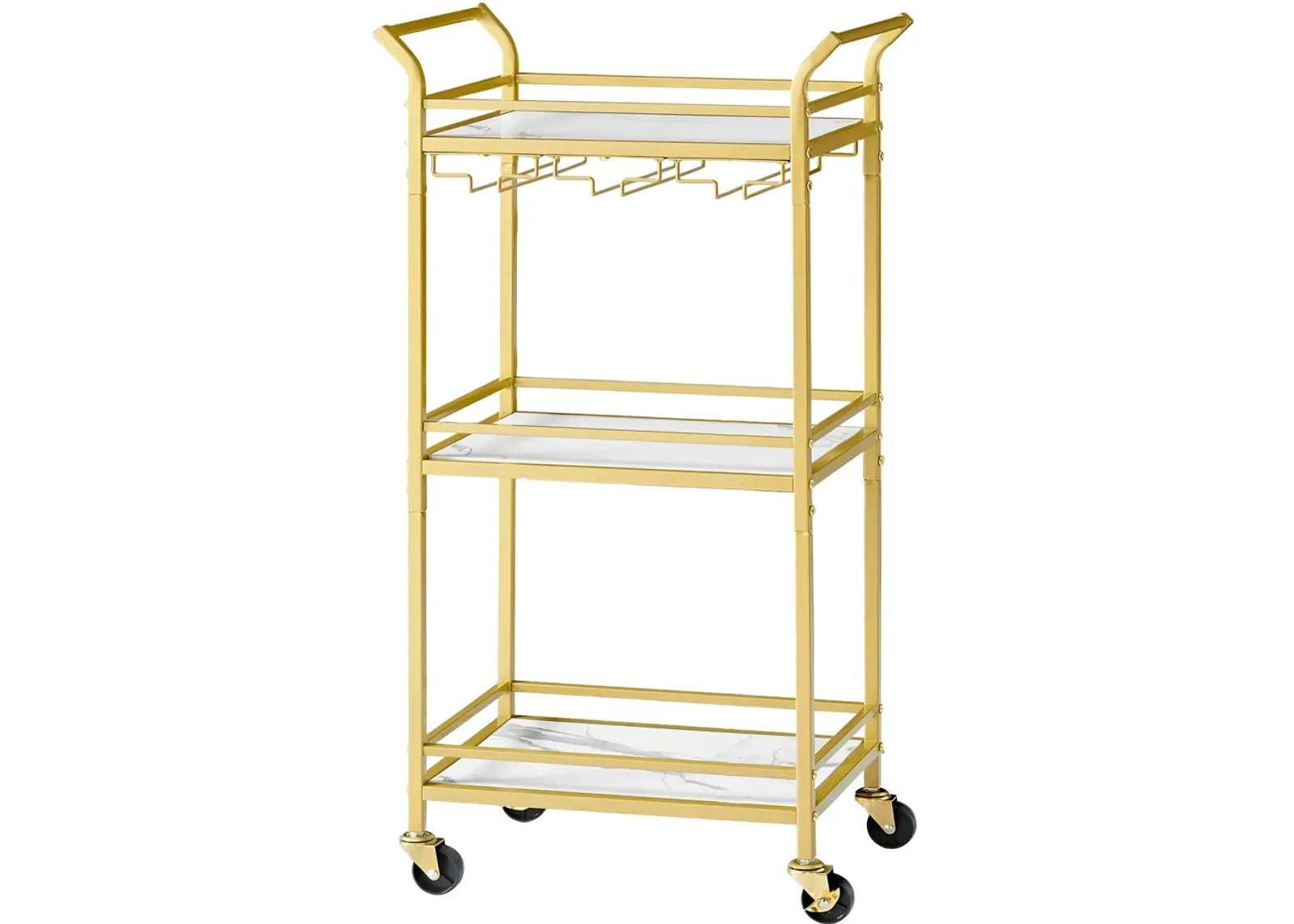 Bar Cart for Stylish and Convenient Beverage Storage and Serving