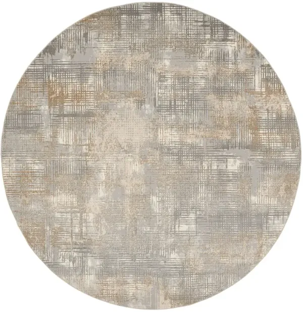 CK950 Rush CK951 Gray/Beige 8' x Round Rug