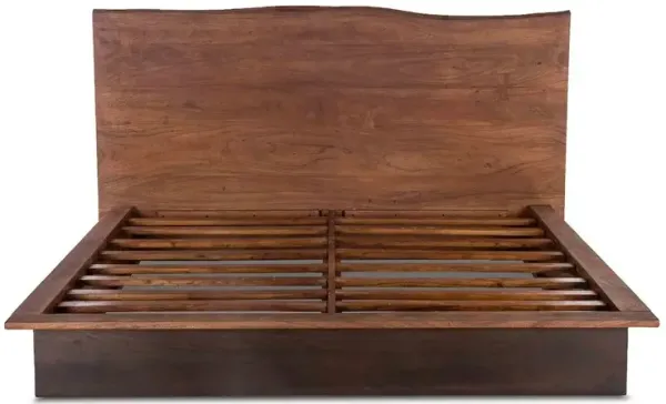 World Interiors Palermo- King Bed Raw Walnut Ebony