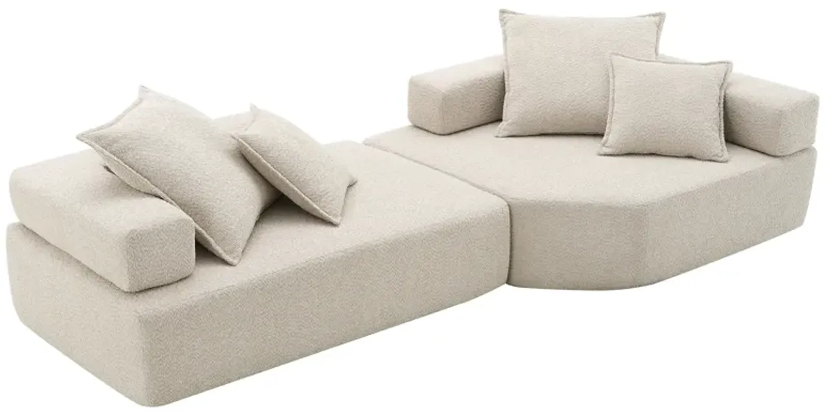 Merax Oversized Modular L Shaped Sectional Sofa