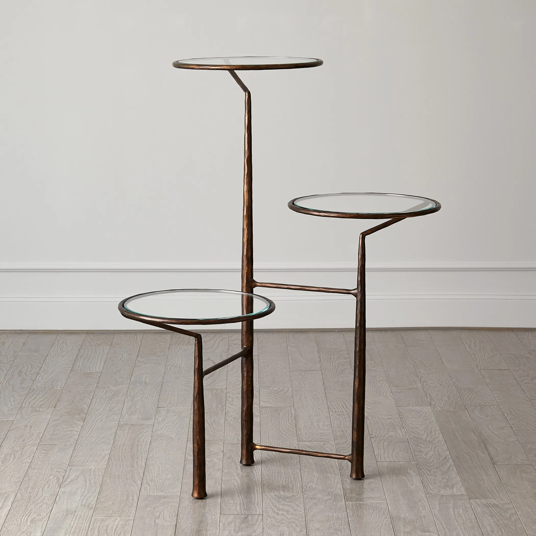 Unity Pedestal with Glass-Bronze