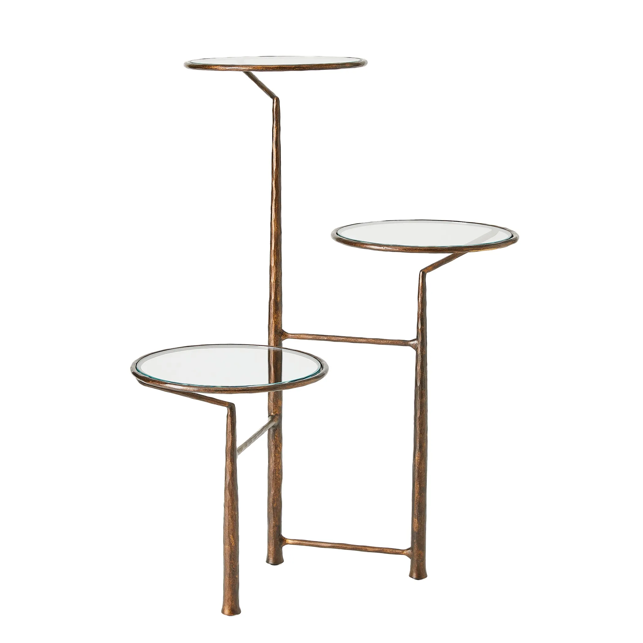 Unity Pedestal with Glass-Bronze