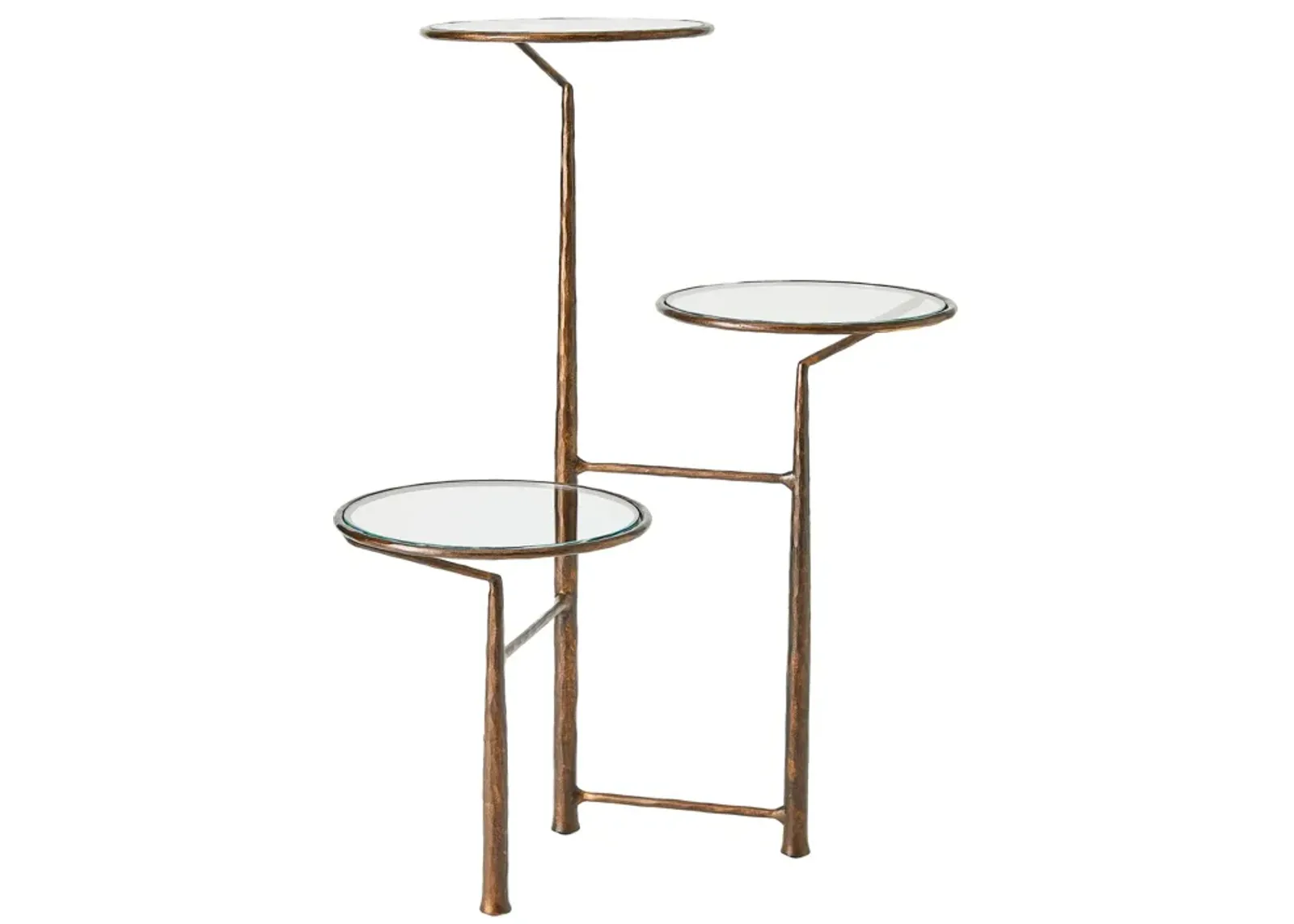 Unity Pedestal with Glass-Bronze