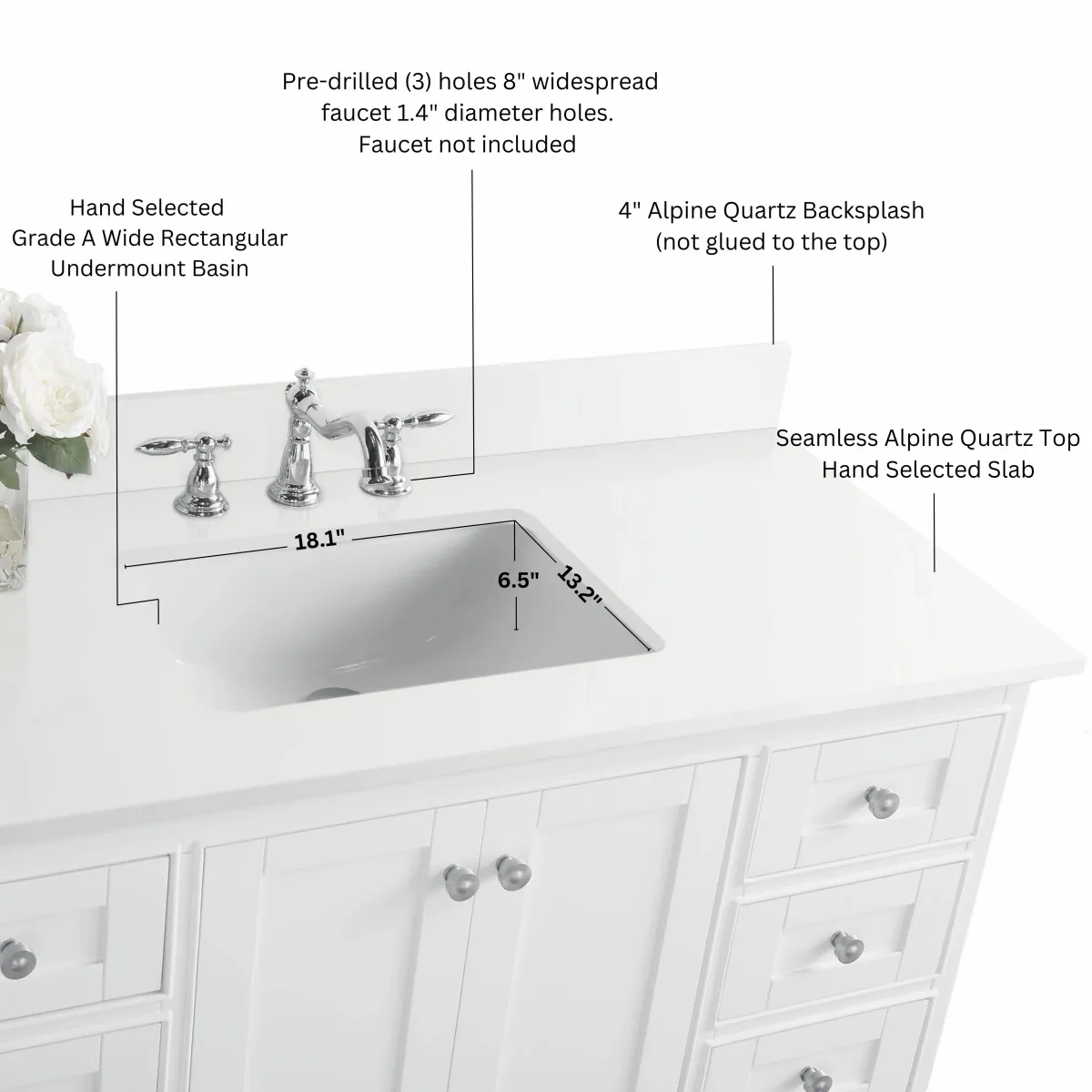 Audrey 84 in. Bath Vanity Set