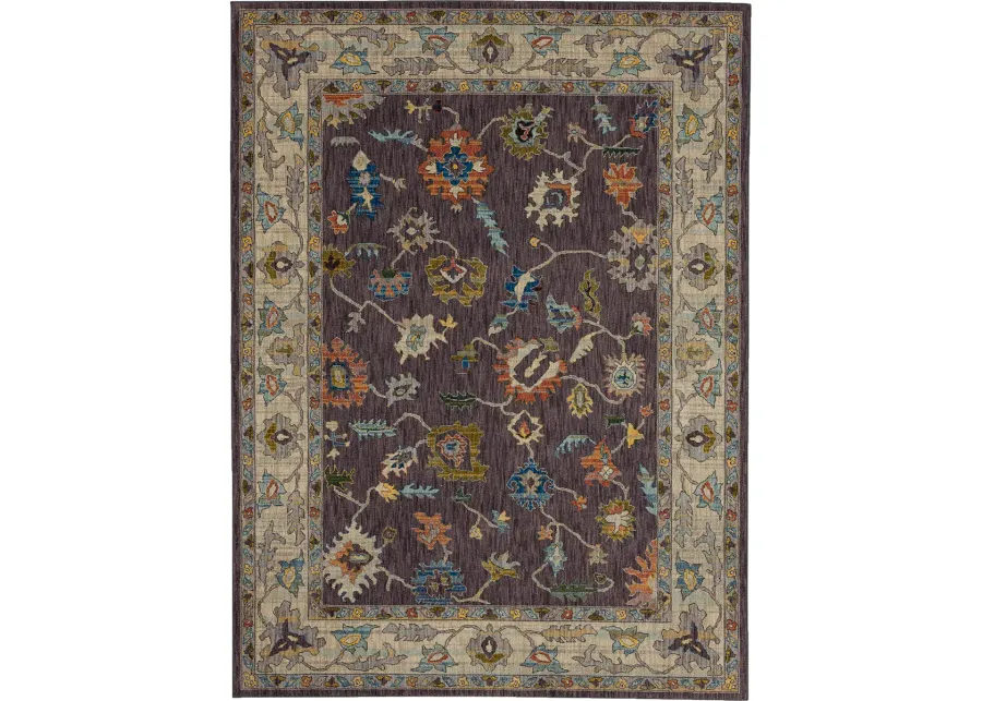 Pandora Fury Eggplant 2' 4" X 7' 10" Rug