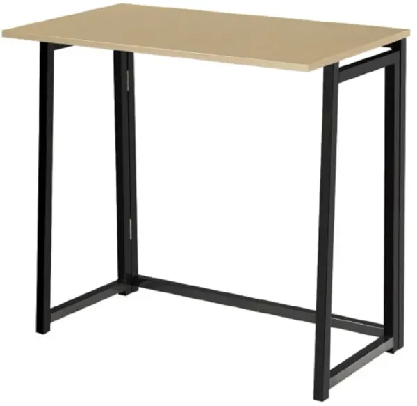 Foldable Home and Office Computer Desk-Nature and Black