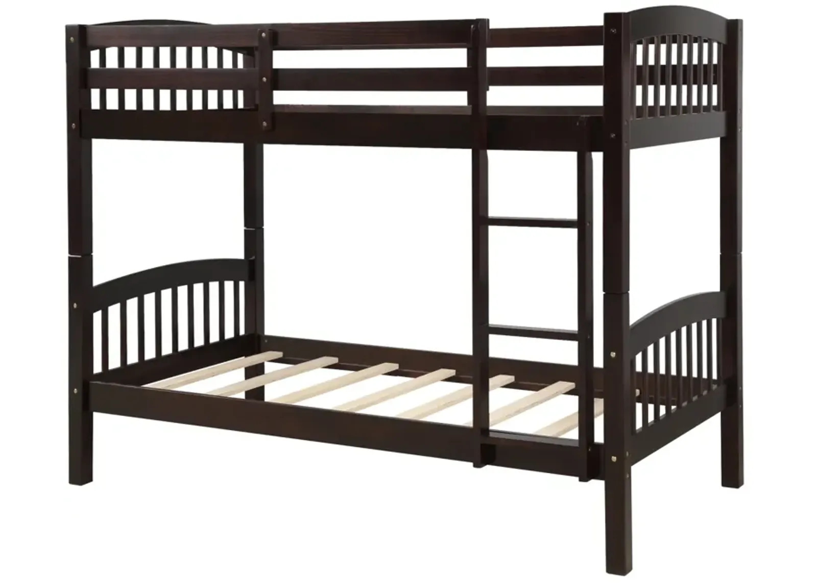 Twin Over Twin Bunk Bed With Ladder