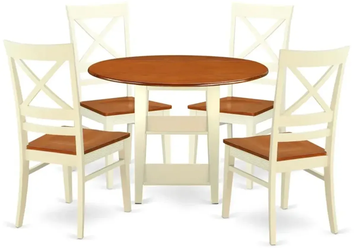 Dining Room Set Buttermilk & Cherry