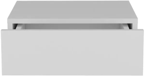 DEPOT E-SHOP Ivor Floating Nightstand, Modern Wall-Mounted Bedside Shelf with Drawer, Black