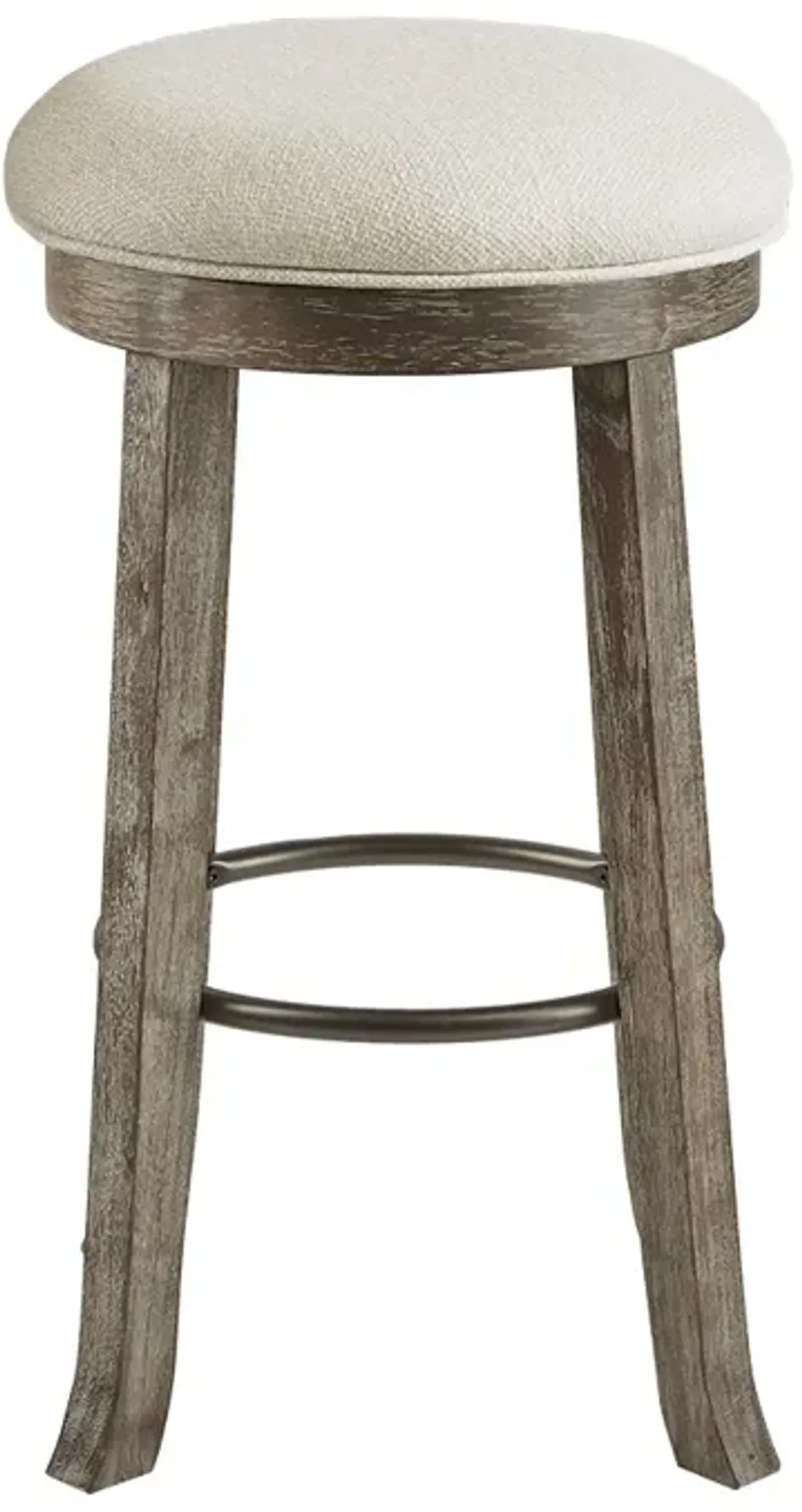 Gracie Mills Duncan Swivel Elegance Backless Bar Stool