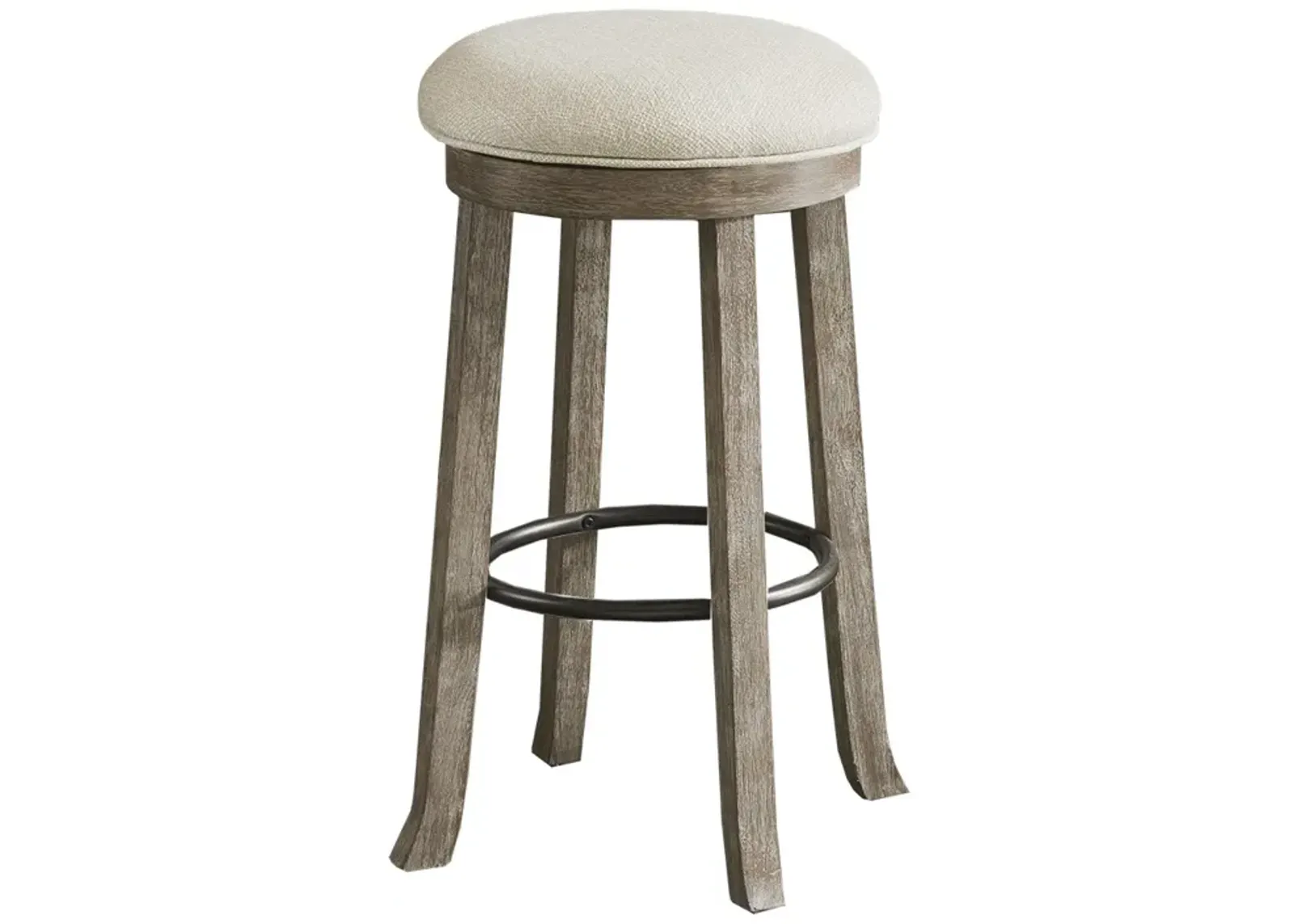 Gracie Mills Duncan Swivel Elegance Backless Bar Stool