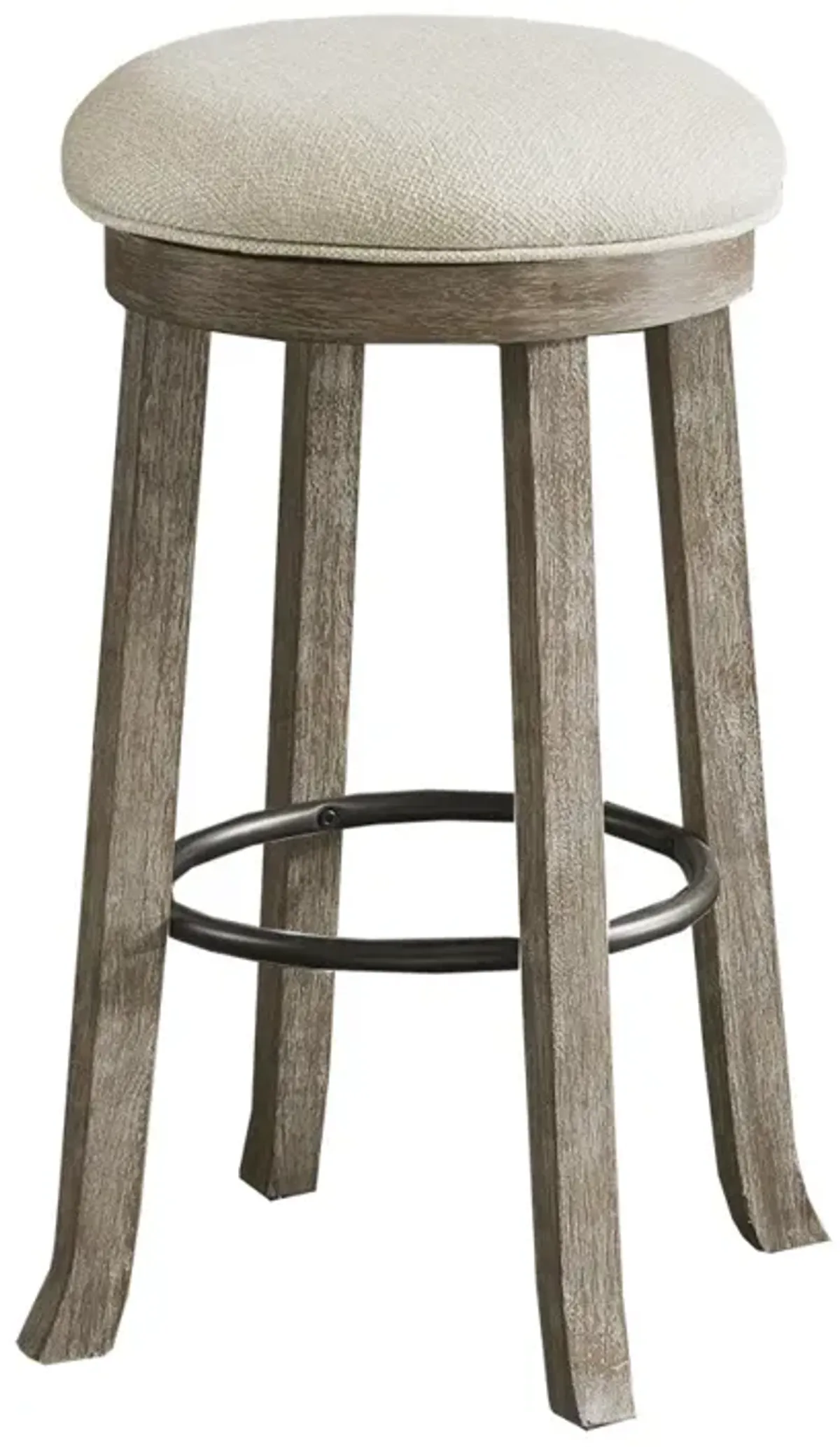 Gracie Mills Duncan Swivel Elegance Backless Bar Stool