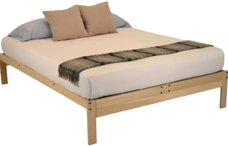 Hivvago Twin XL Solid Wood Wood Platform bed Frame - Made in USA