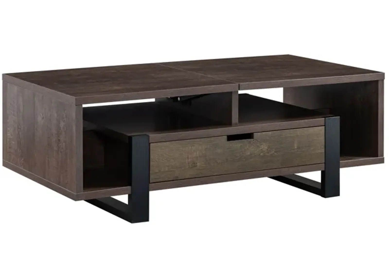 Coffee Table Walnut Oak Black