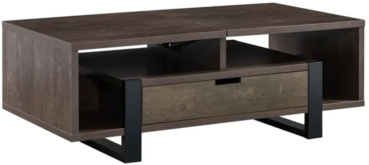 Coffee Table Walnut Oak Black