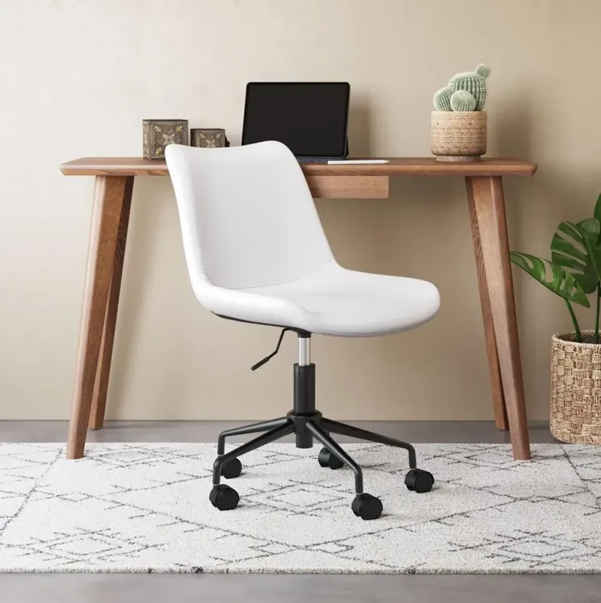 Belen Kox PureComfort Byron Mid-Back Office Chair - White, Belen Kox