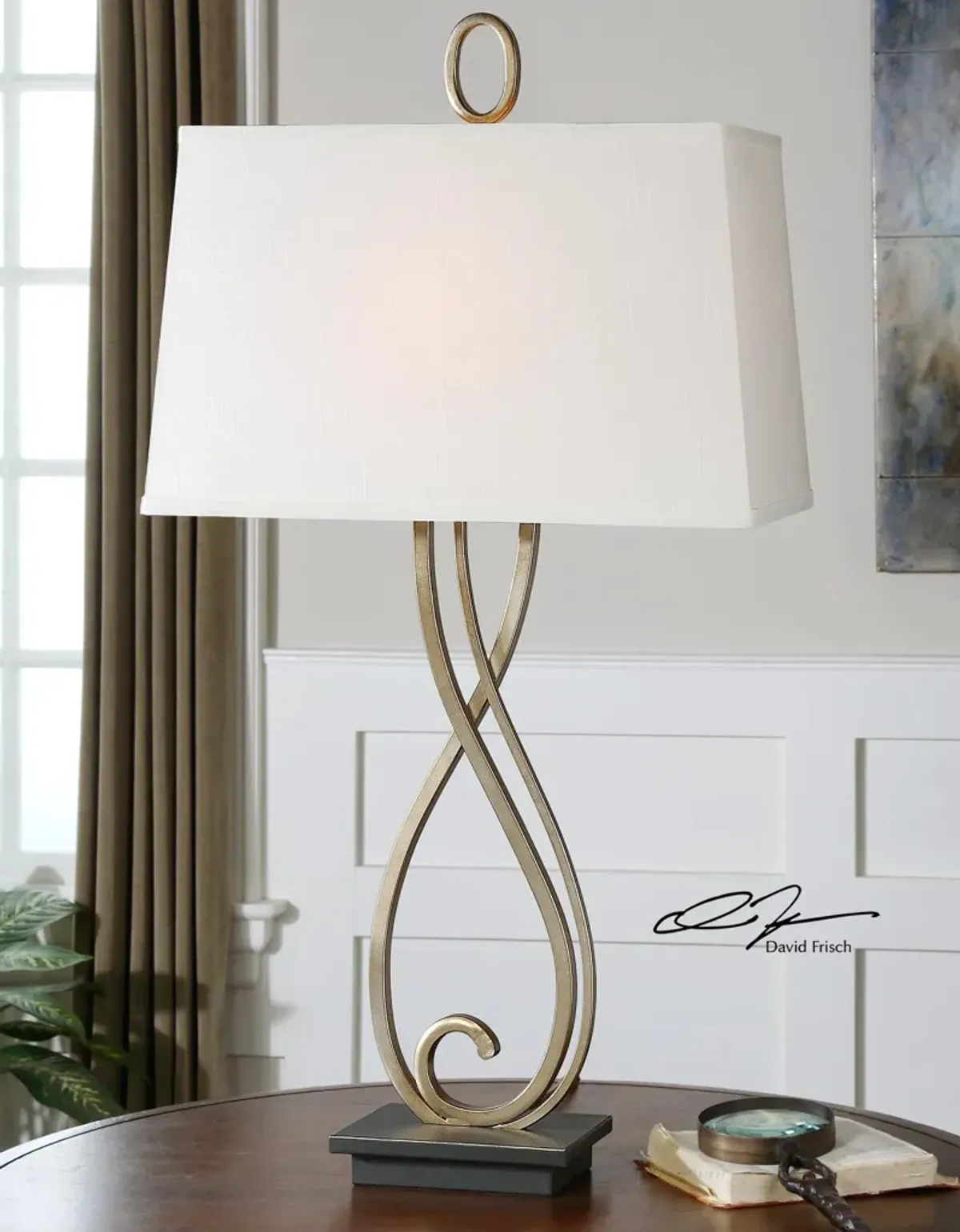 Uttermost Ferndale Scroll Metal Lamp