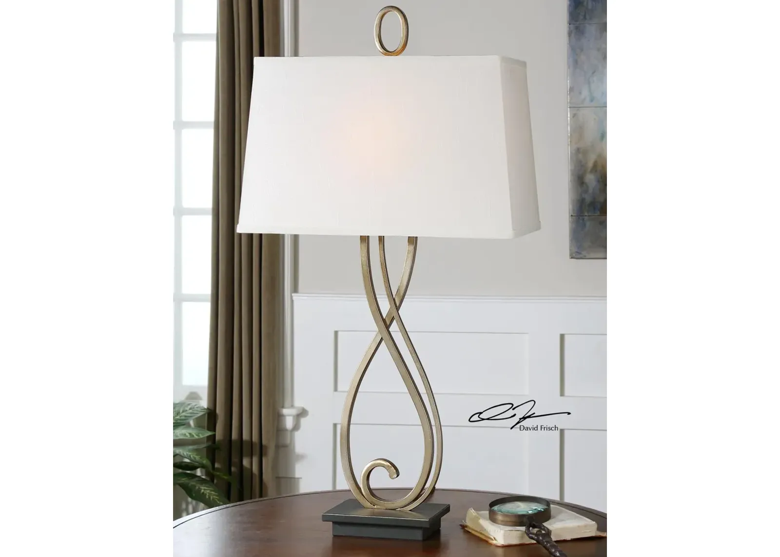 Uttermost Ferndale Scroll Metal Lamp