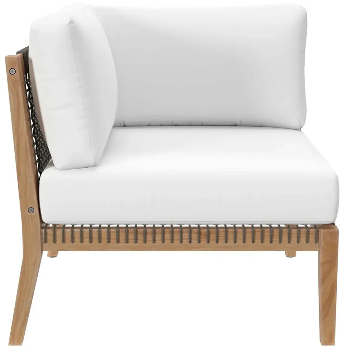 Modway - Clearwater Outdoor Patio Teak Wood Loveseat