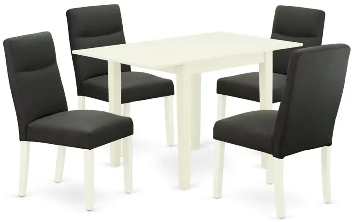 Dining Room Set Linen White, NDBE5-LWH-20