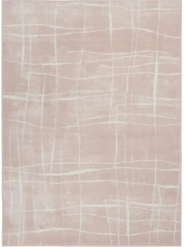 Whimsicle WHS09 Pink/Ivory 6' x 9' Rug