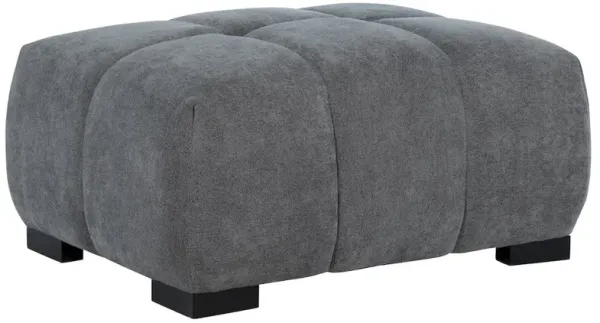 Octavia Upholstered Rectangular Ottoman Charcoal Grey