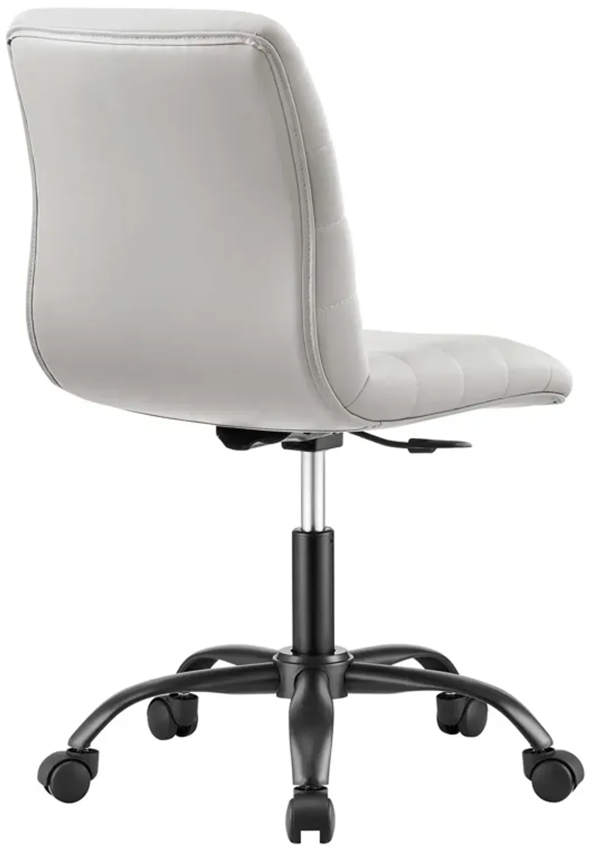 Ripple Armless Vegan Leather Office Chair