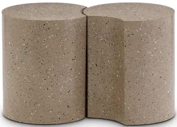 Meridian Furniture Dimple Taupe End Table