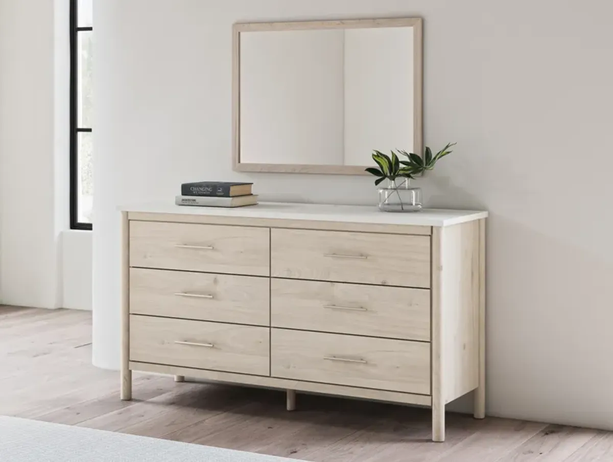 Cadmori 6-Drawer Dresser and Mirror