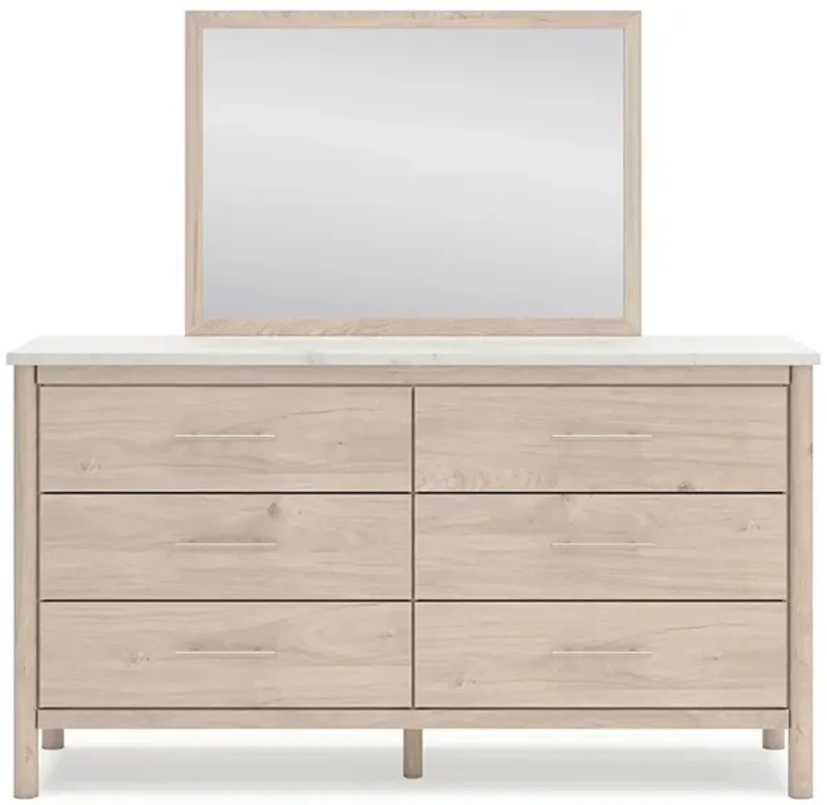 Cadmori 6-Drawer Dresser and Mirror