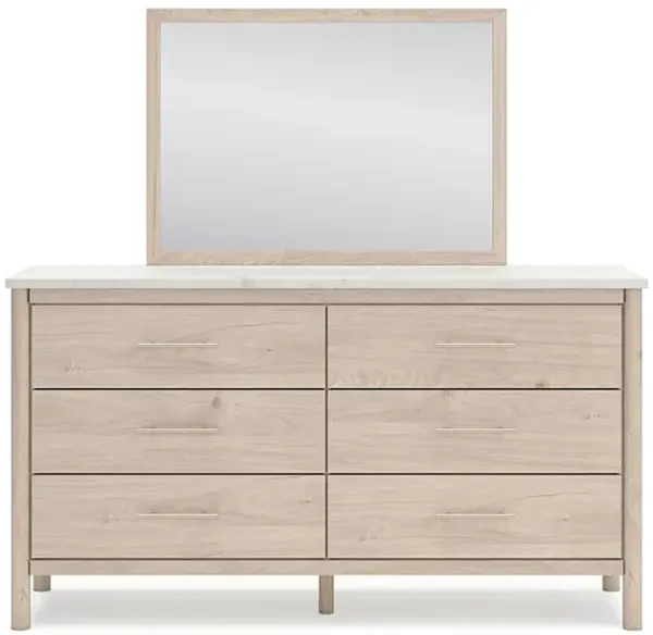 Cadmori 6-Drawer Dresser and Mirror