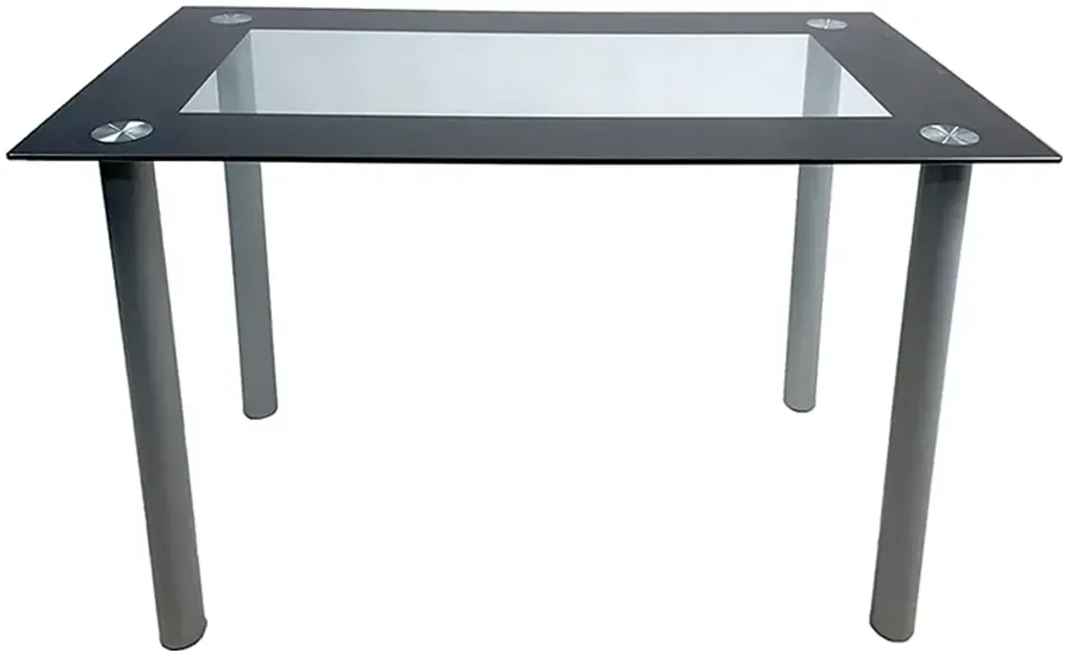 Contemporary Tempered Glass Dining Table, Perfect for Modern Dining Rooms