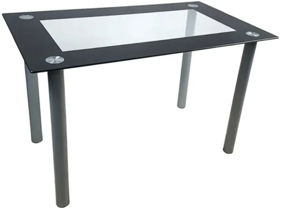 Contemporary Tempered Glass Dining Table, Perfect for Modern Dining Rooms