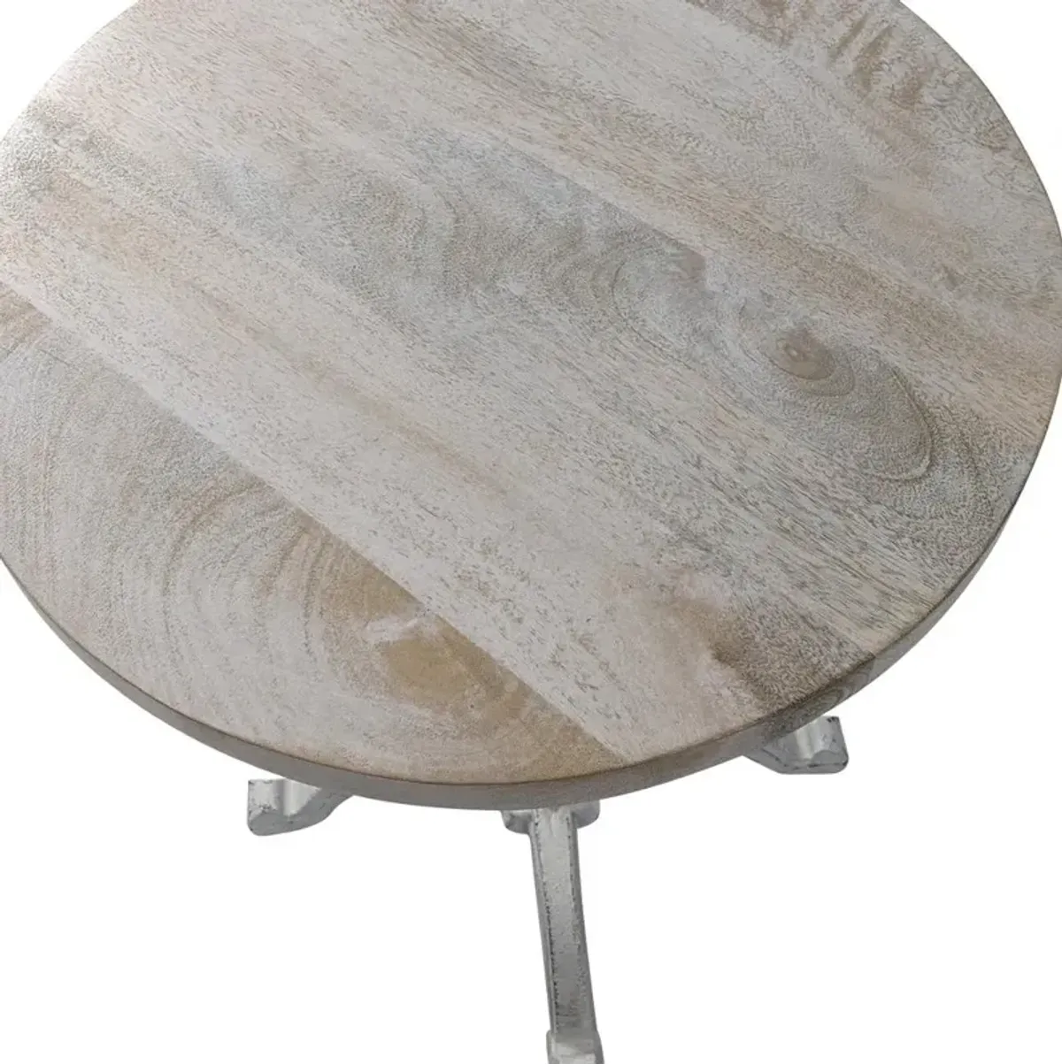 Carolina Living Colton Adjustable Vintage Table - Whitewash