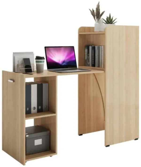 Hivvago Extendable Reversible Computer Desk with Anti-Tipping Kit