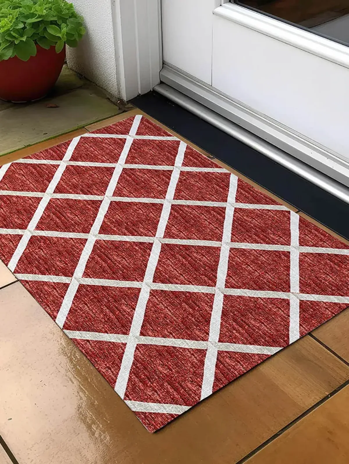 York YO1 Red 20" x 30" Rug